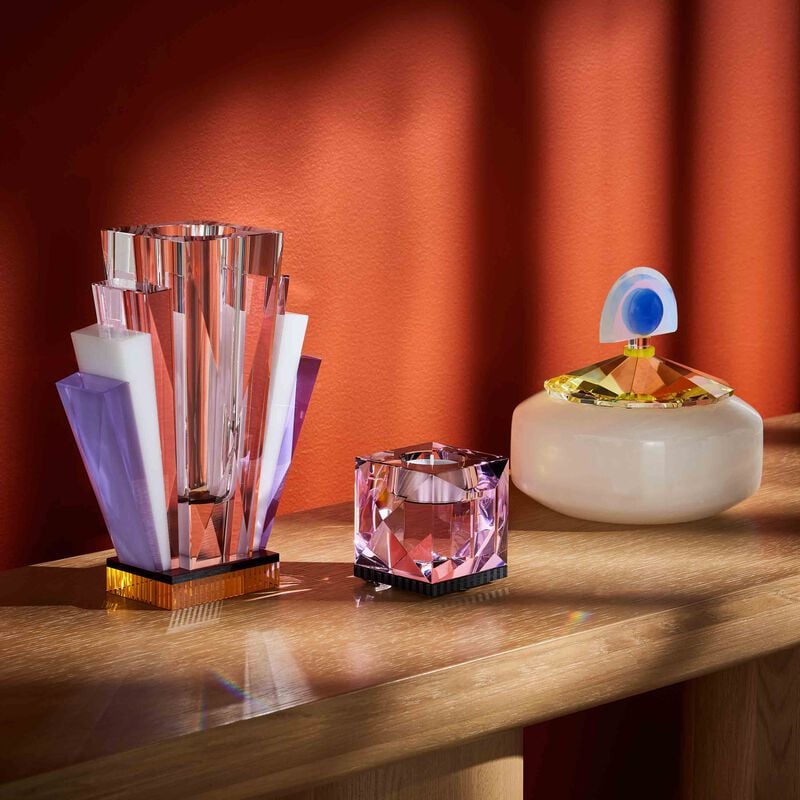 Ophelia Tea Light Holder Pink reflections copenhagen ophelia tea light holder pink