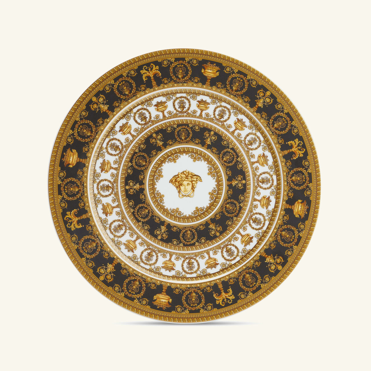 I Love Baroque Charger Plate Round Gold 33cm versace i love baroque charger plate round gold 33cm