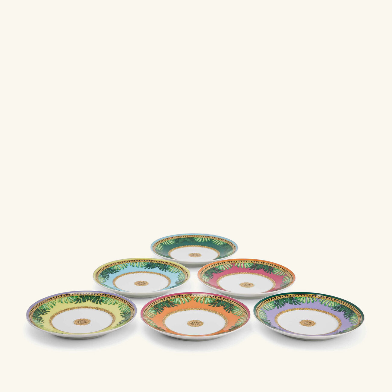 Jungle Animalier Tea Cup & Saucer Pattern Set Of 6 versace jungle animalier tea cup saucer pattern set of 6