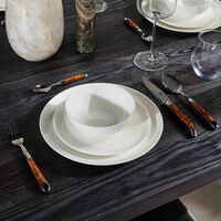 Thuya Wood Cutlery Set 24 pieces Brown forge de laguiole thuya wood cutlery set 24 pieces brown