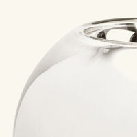 christofle uni vase medium metallized glass