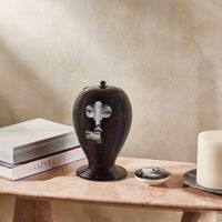 fornasetti rigato serratura vase medium black