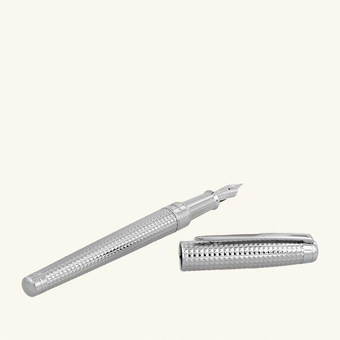 اس تي دوبون قلم حبر سائل لاين دي اتيرنيتي باللون الفضي