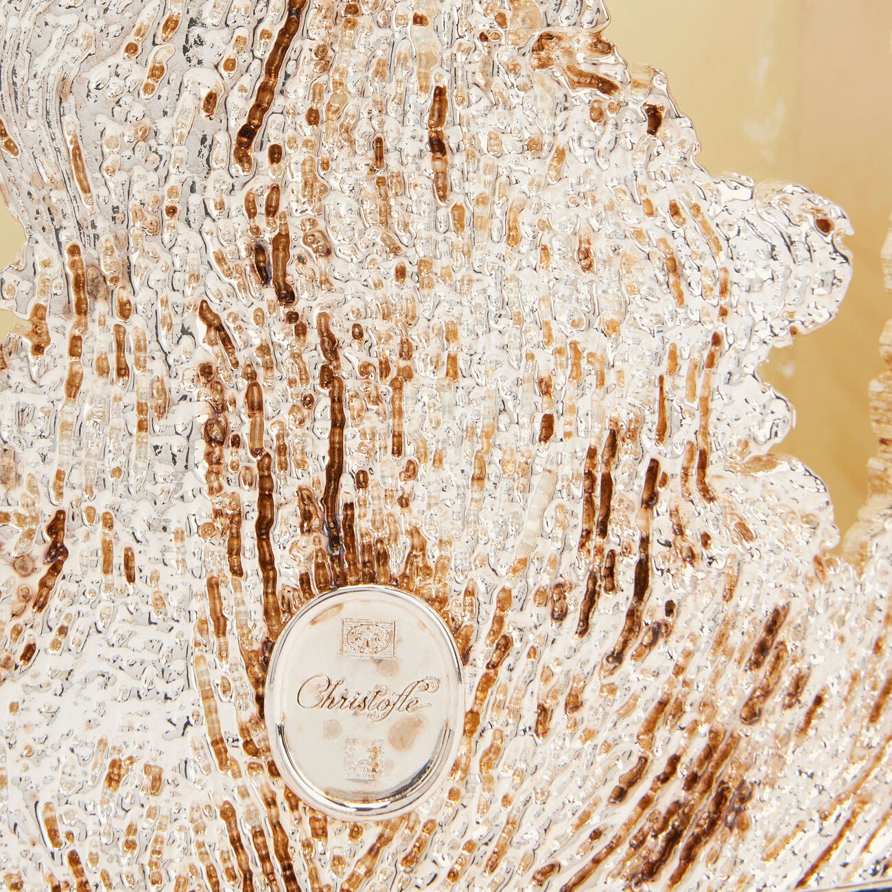 christofle s ve d argent candle holder large silver plated