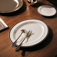 Malmaison Serving Platter Oval Silver 38cm christofle malmaison serving platter oval silver 38cm