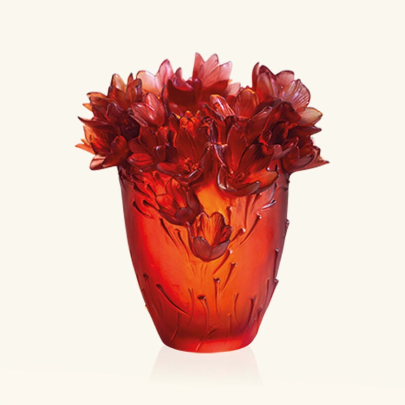 Safran Vase Medium Red daum safran vase medium red