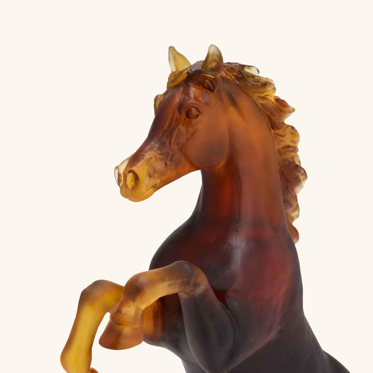 Spirited Horse Sculpture Medium Brown daum spirited horse sculpture medium brown