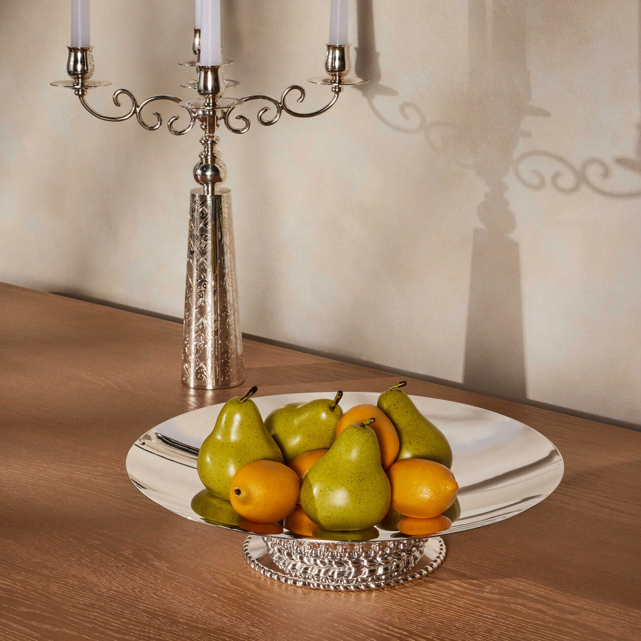 كريستوفل قطعة ديكور بابيلون باللون الفضي