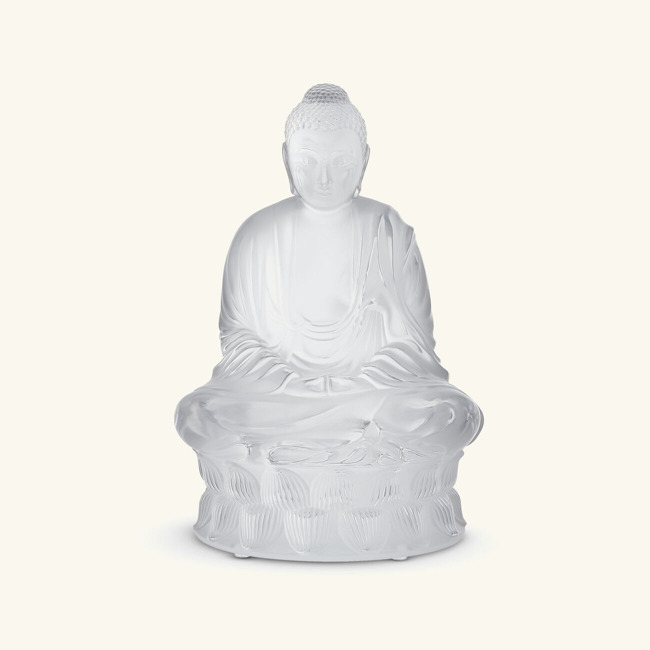 Buddha Sculpture Medium Clear lalique buddha sculpture medium clear