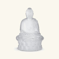 Buddha Sculpture Medium Clear lalique buddha sculpture medium clear
