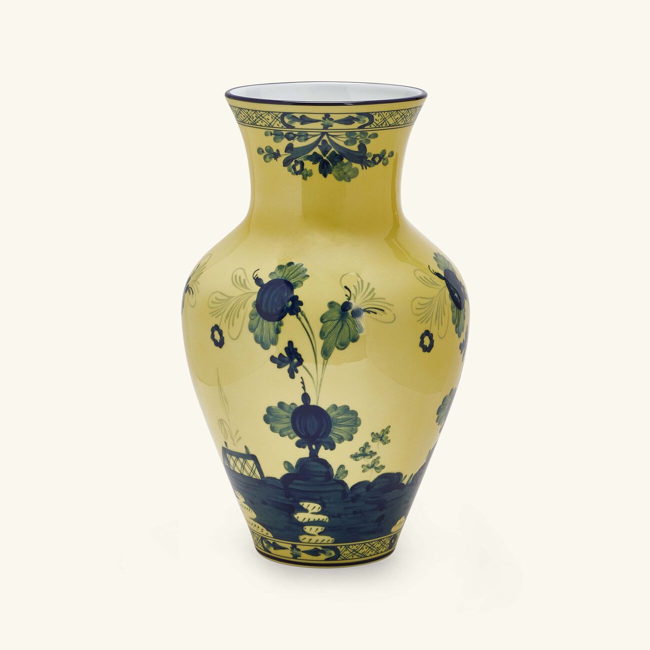 Ming Vase Medium Yellow ginori 1735 ming vase medium yellow