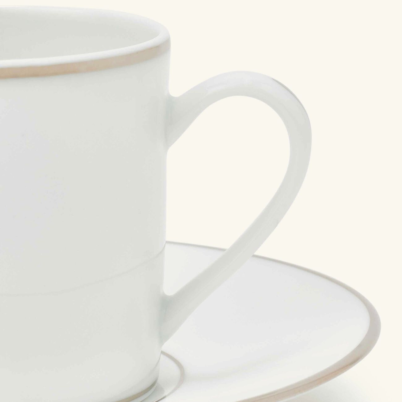 christofle gilded demitasse tea cup   saucer silver