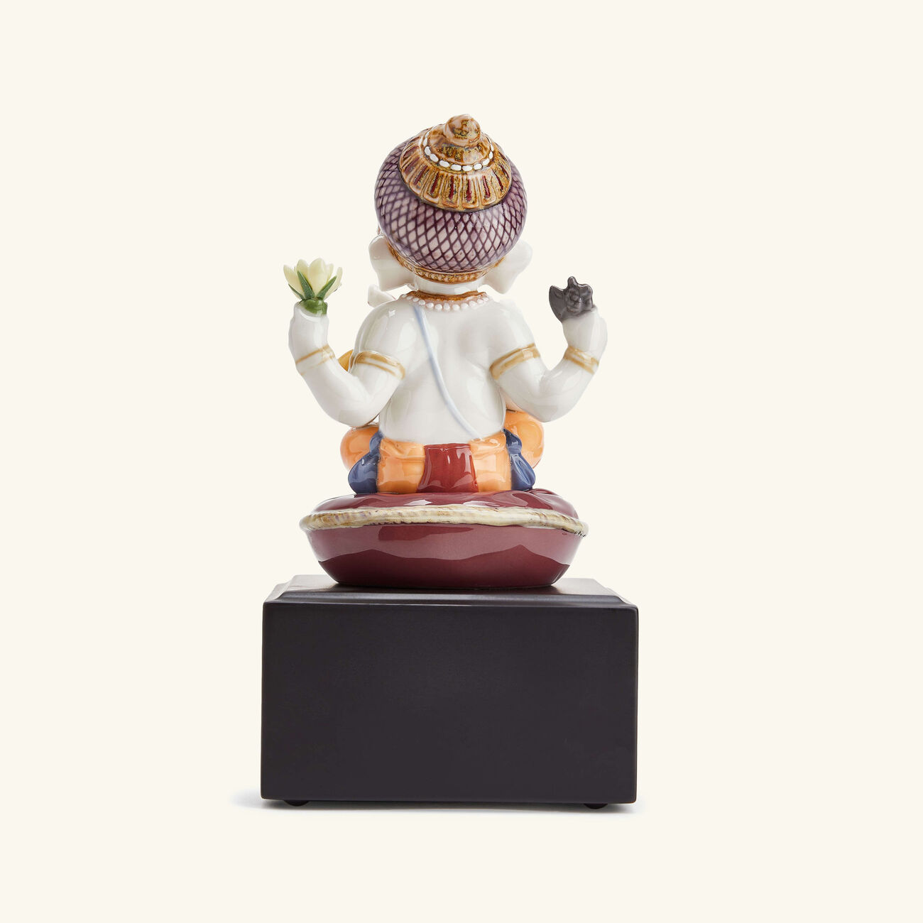 lladro bal ganesha sculpture small red