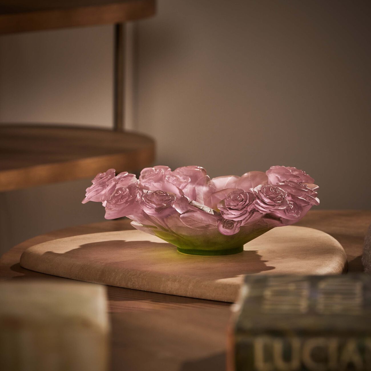 دوم قطعة ديكور مركزية روز وردية