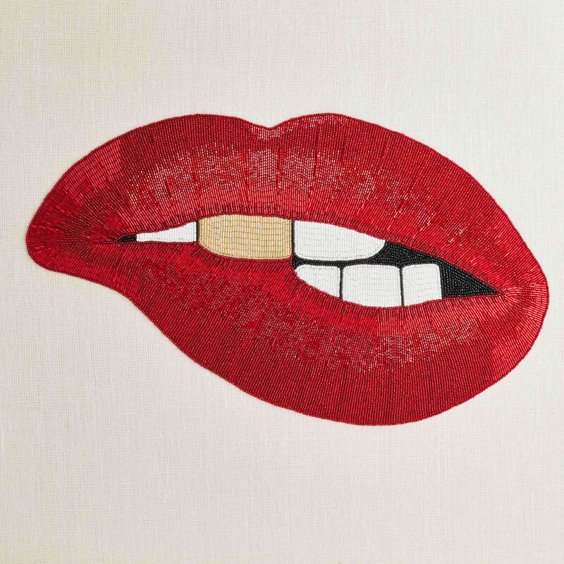 Lip Beaded Wall Art jonathan adler lip beaded wall art