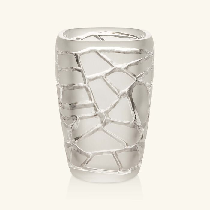 lalique terramineral magnitude vase round small clear