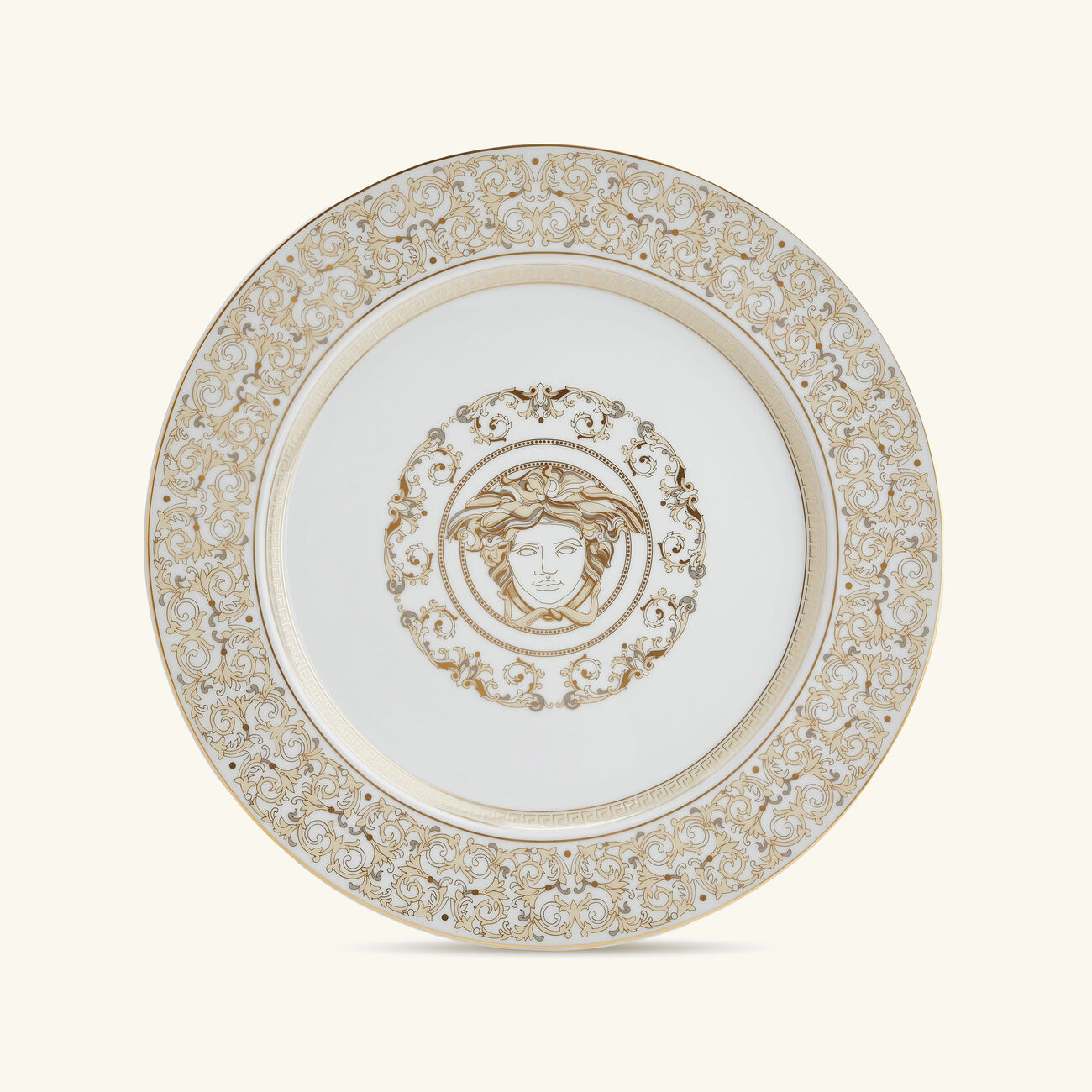 versace medusa gala charger plate round white 30cm