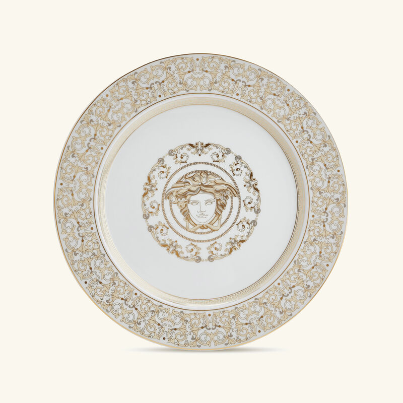 versace medusa gala charger plate round white 30cm