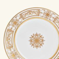 bernardaud aux rois dinner plate round gold 26cm