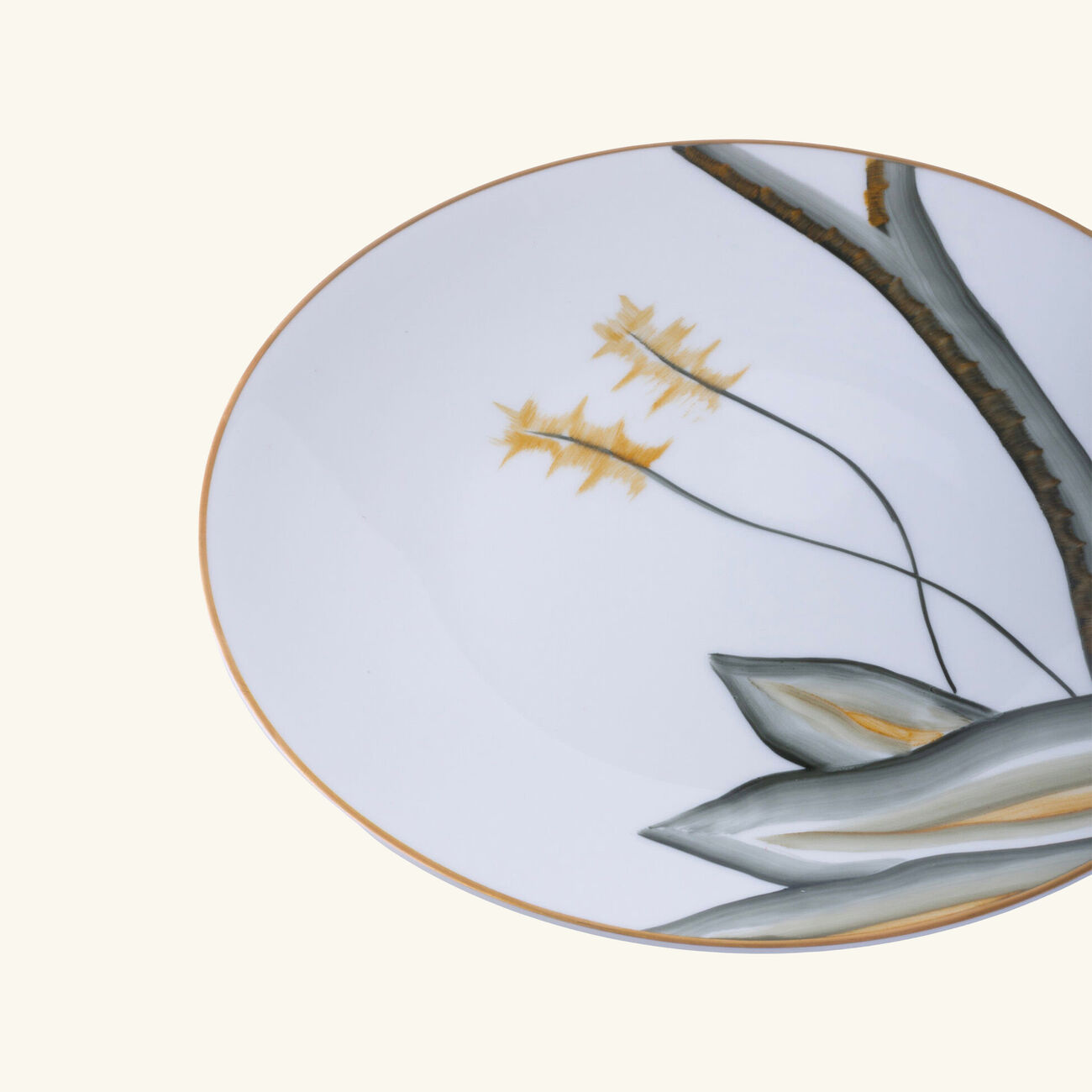 Handpainted Dessert Plate Round Green 21cm marie daage handpainted dessert plate round green 21cm