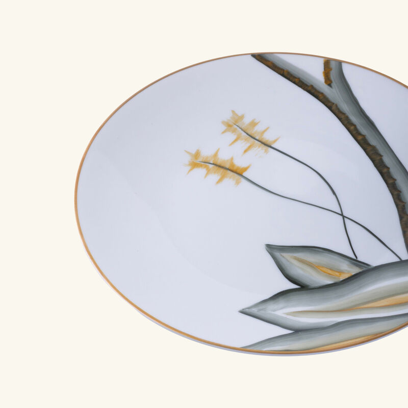 Handpainted Dessert Plate Round Green 21cm marie daage handpainted dessert plate round green 21cm