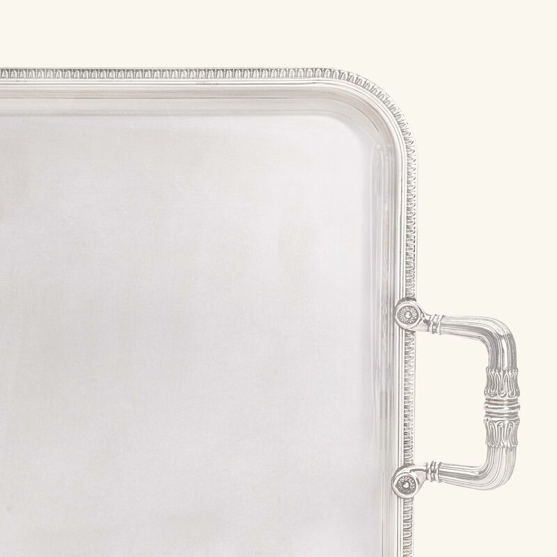 Malmaison Serving Tray Rectangular Large Silver Plated christofle malmaison serving tray rectangular large silver plated