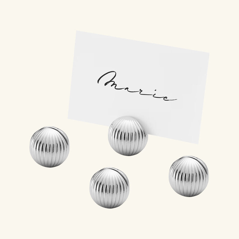 georg jensen bernadotte table card holder silver set of 4