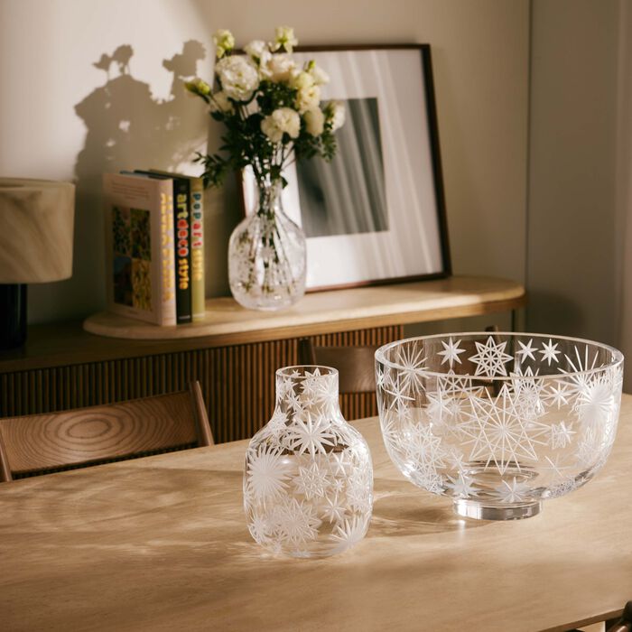 ruckl krakatit vase round medium clear