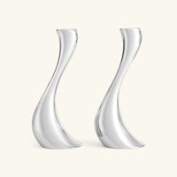 Cobra Candleholder Silver Medium Set Of 2 georg jensen cobra candleholder silver medium set of 2