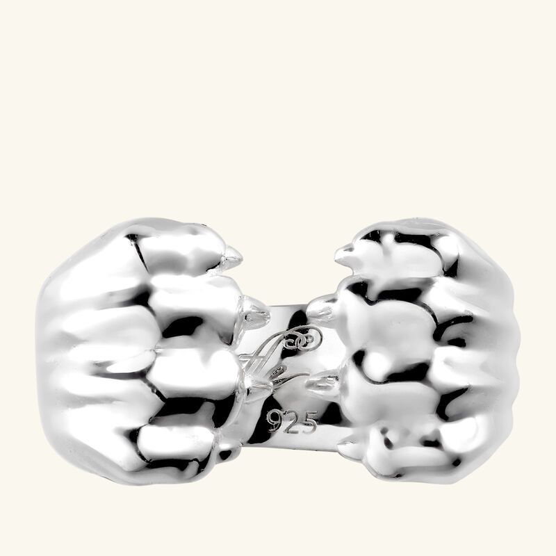 كريستوفل خاتم بات دو ليون فضي بتصميم مفتوح   مقاس 51