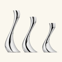 Cobra Candleholder Silver Set Of 3 georg jensen cobra candleholder silver set of 3