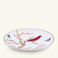 bernardaud aux oiseaux salad plate round gold 21cm