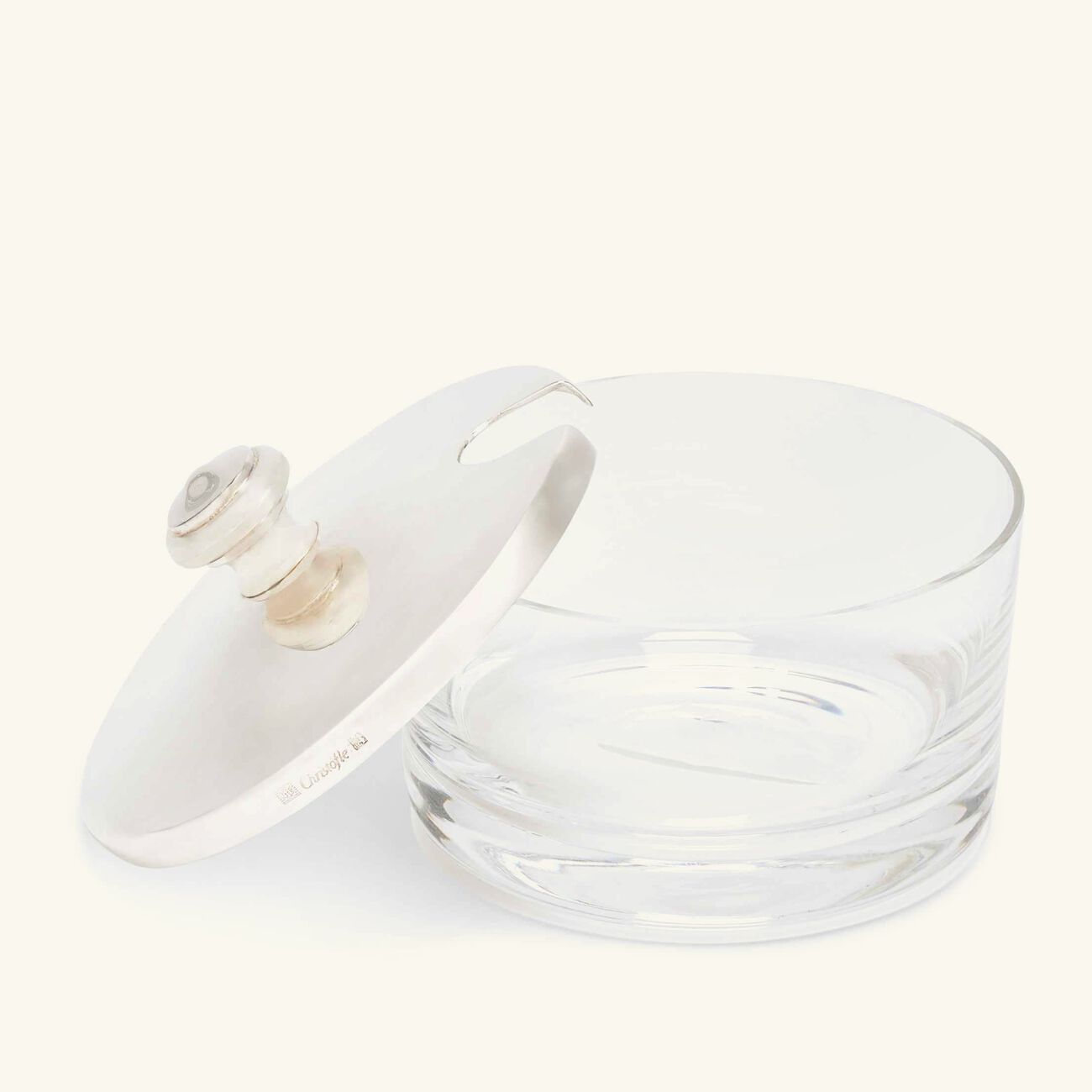 كريستوفل طبق الضيافة آلبي باللون الفضي 7 سم