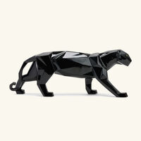 لادرو منحوتة على شكل فهد كبيرة سوداء