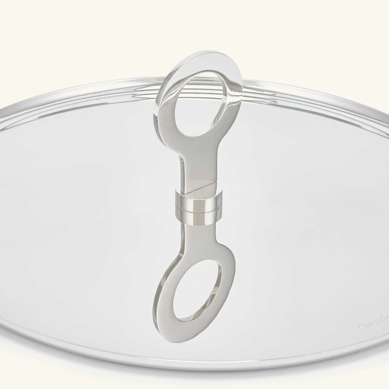 oh de christofle serving plate round stainless steel