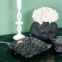 versace la greca signature trinket tray square large black