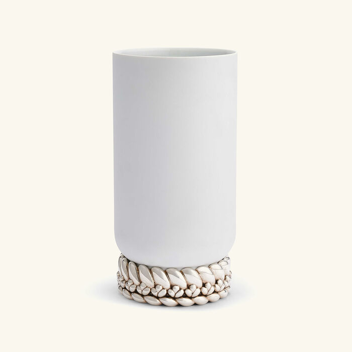 Babylone Vase Medium White christofle babylone vase medium white