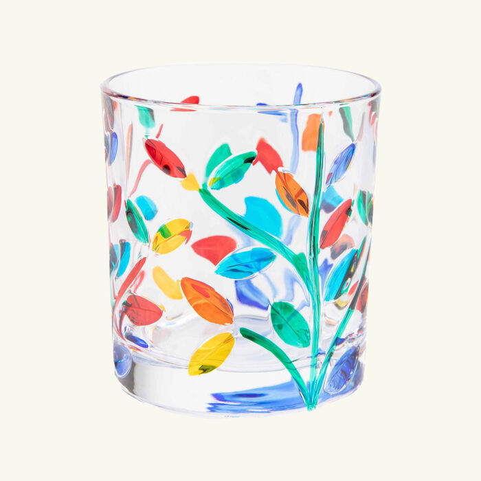 les ottomans painted drinking glass