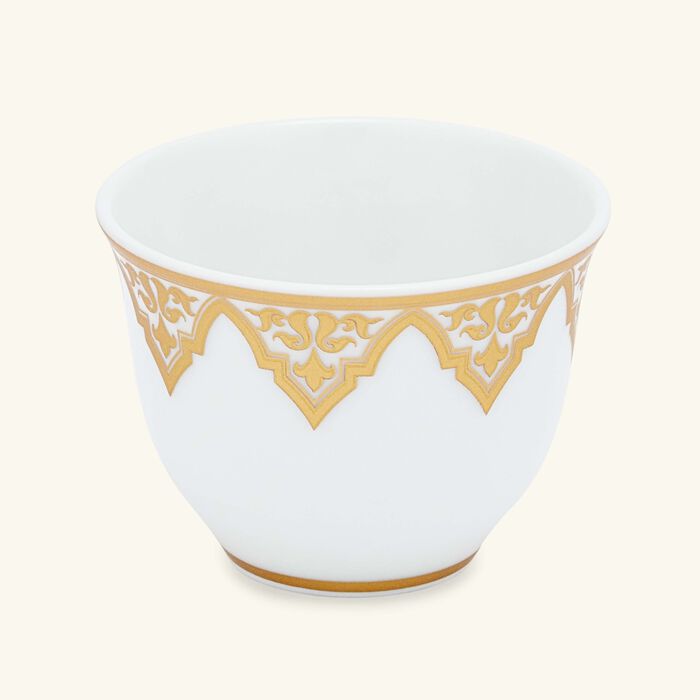 bernardaud venise arabic coffee cup gold