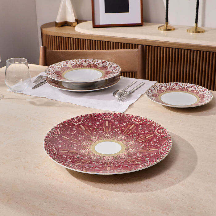 haviland reves du nil pourpre service plate red 31cm