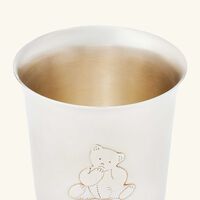 christofle charly bear baby cup silver plated
