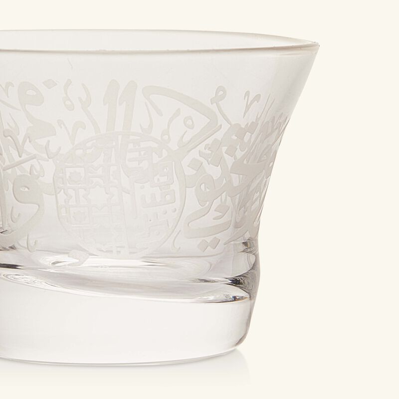 dimlaj thuluth coffee cup clear set of 6