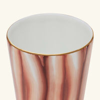 marie daage handpainted goblet glass orange