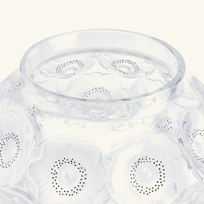 lalique anemones vase large clear