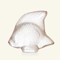Fish Figurine Mini Gold lalique fish figurine mini gold