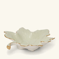 Autumn Fig Leaf Trinket Tray White villari autumn fig leaf trinket tray white