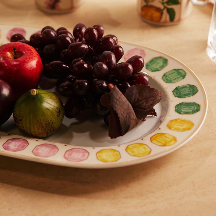 rosenthal idyllia serving platter oval marshmallow 40 cm