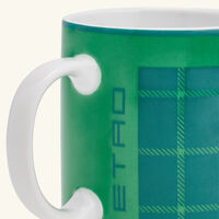 etro tartan mug green