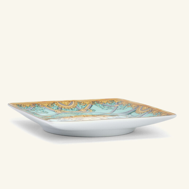versace scala del palazzo verde trinket tray square mini green