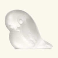 lalique piou tail down sculpture small clear